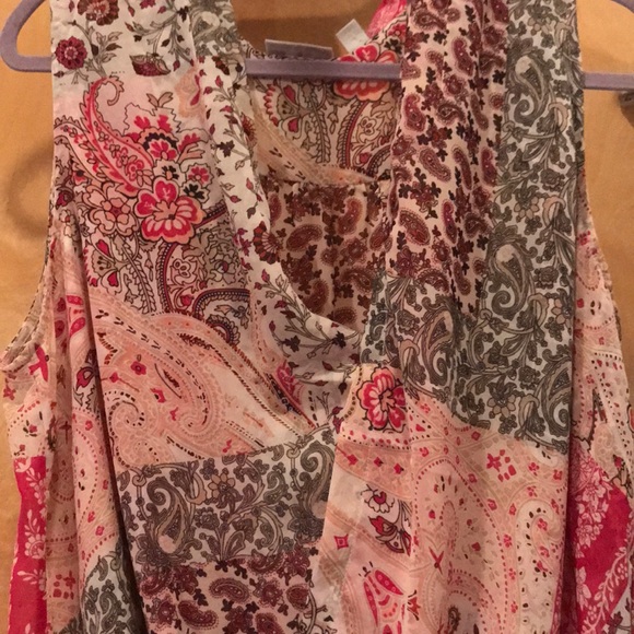 Drapy high low hem wrap top - Picture 3 of 3